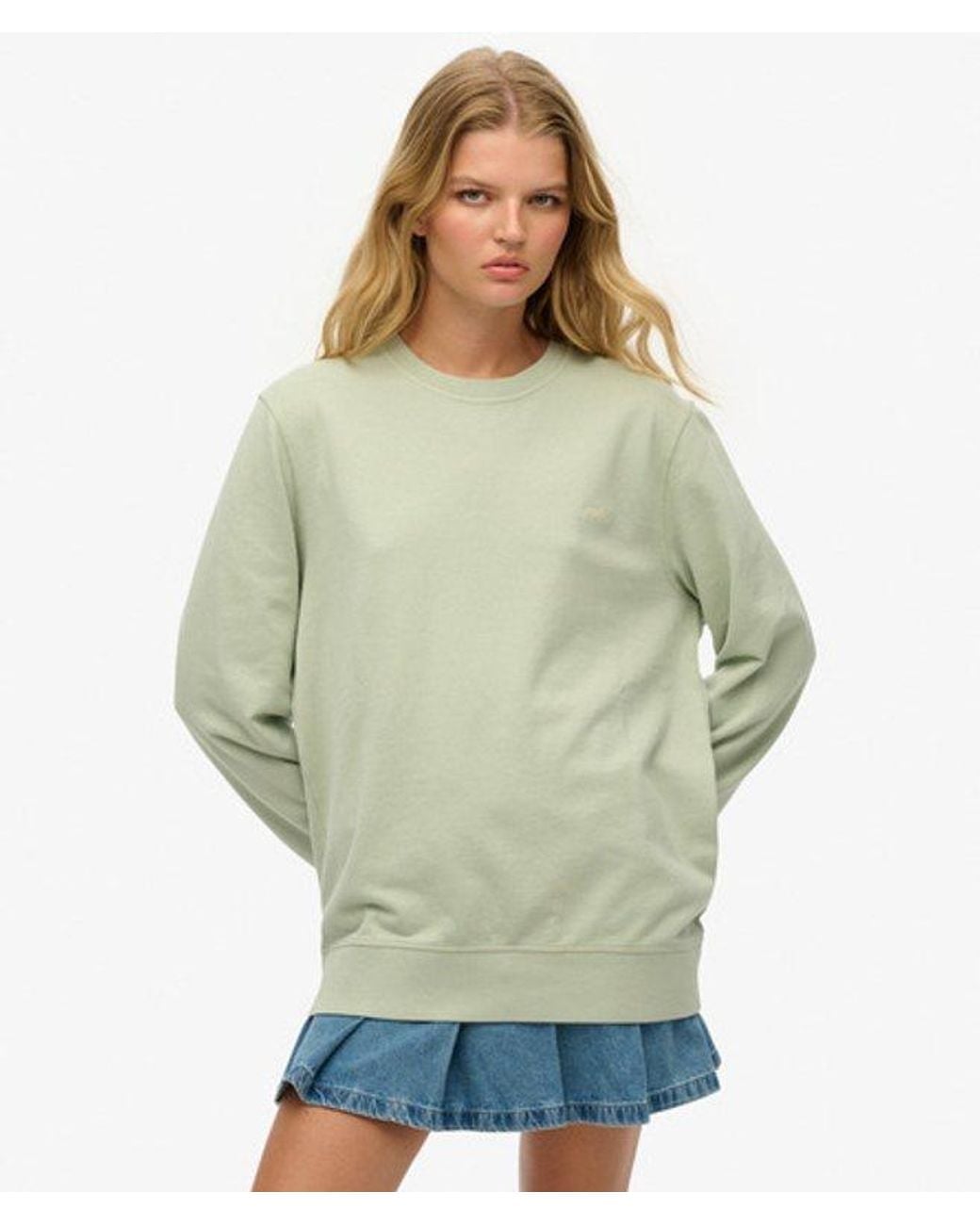 Superdry Green & Co Oversized Classic Essential Sweatshirt