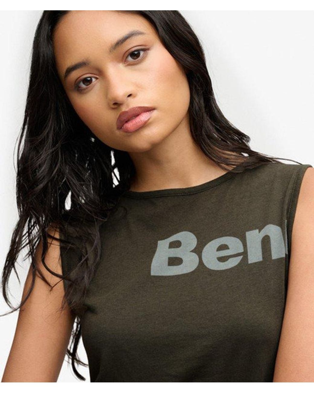 Superdry & Co Bench Aansluitend Laag Tanktop in het Gray