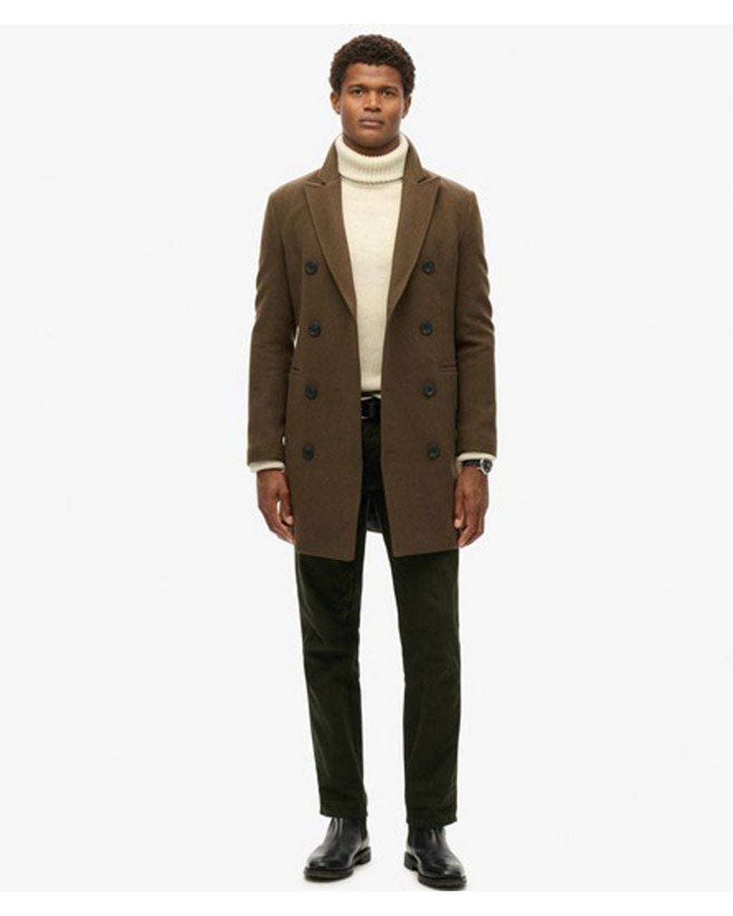 Superdry Brown & Co The Merchant Store - Town Coat for men