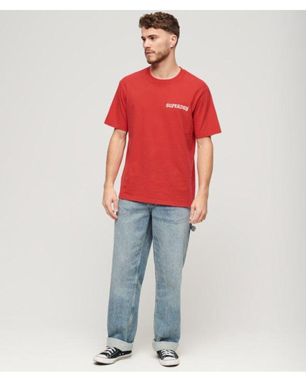 Superdry Red & Co Tattoo Graphic Loose Fit T-shirt for men