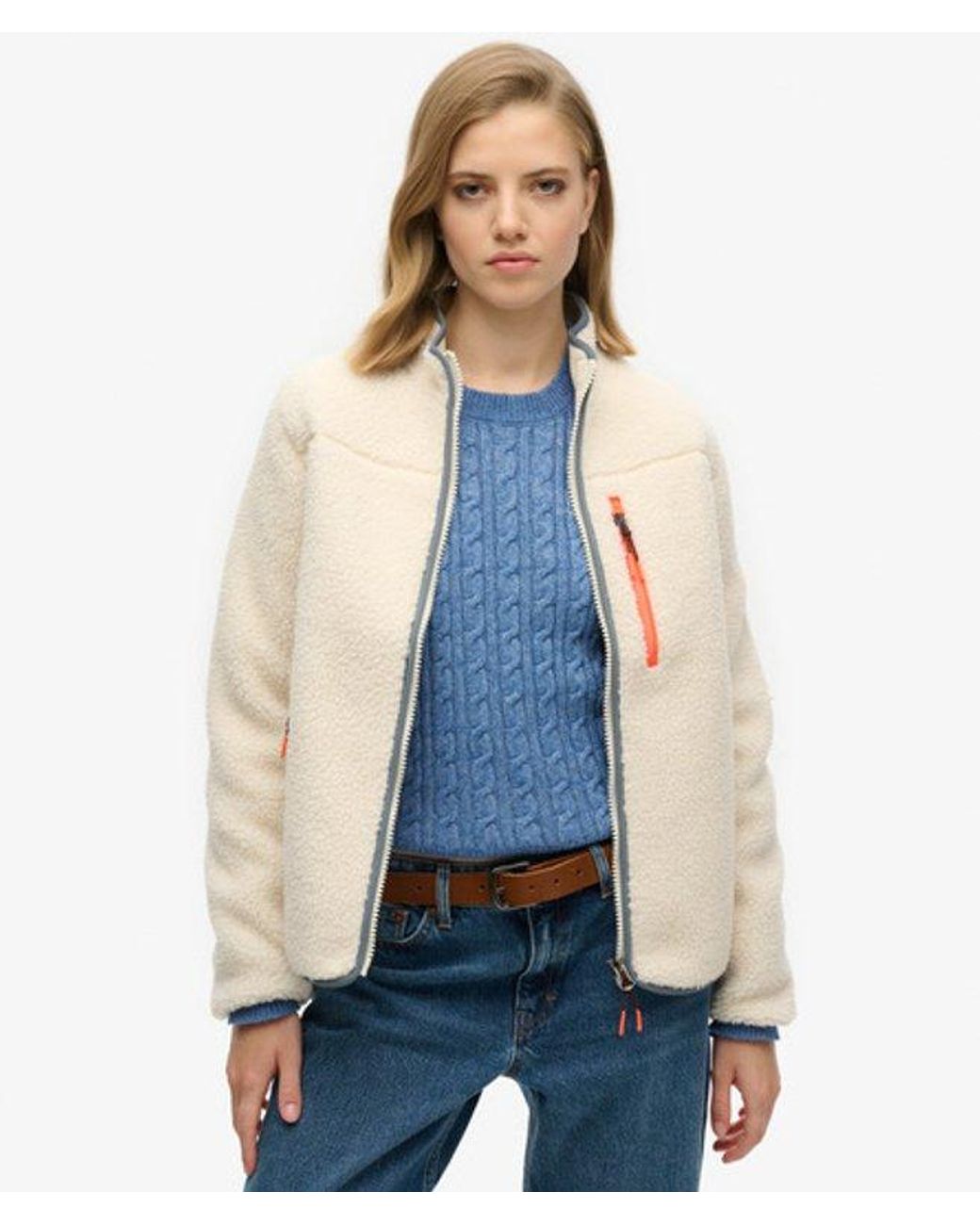 Superdry Blue Outdoor Full Zip Fleece