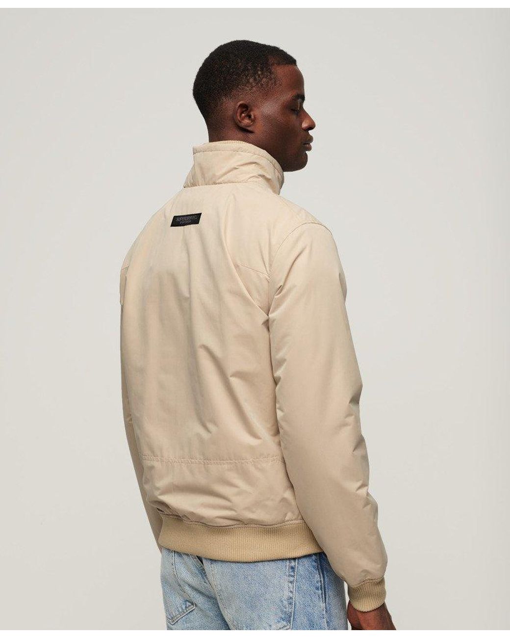 Mens beige shop harrington jacket
