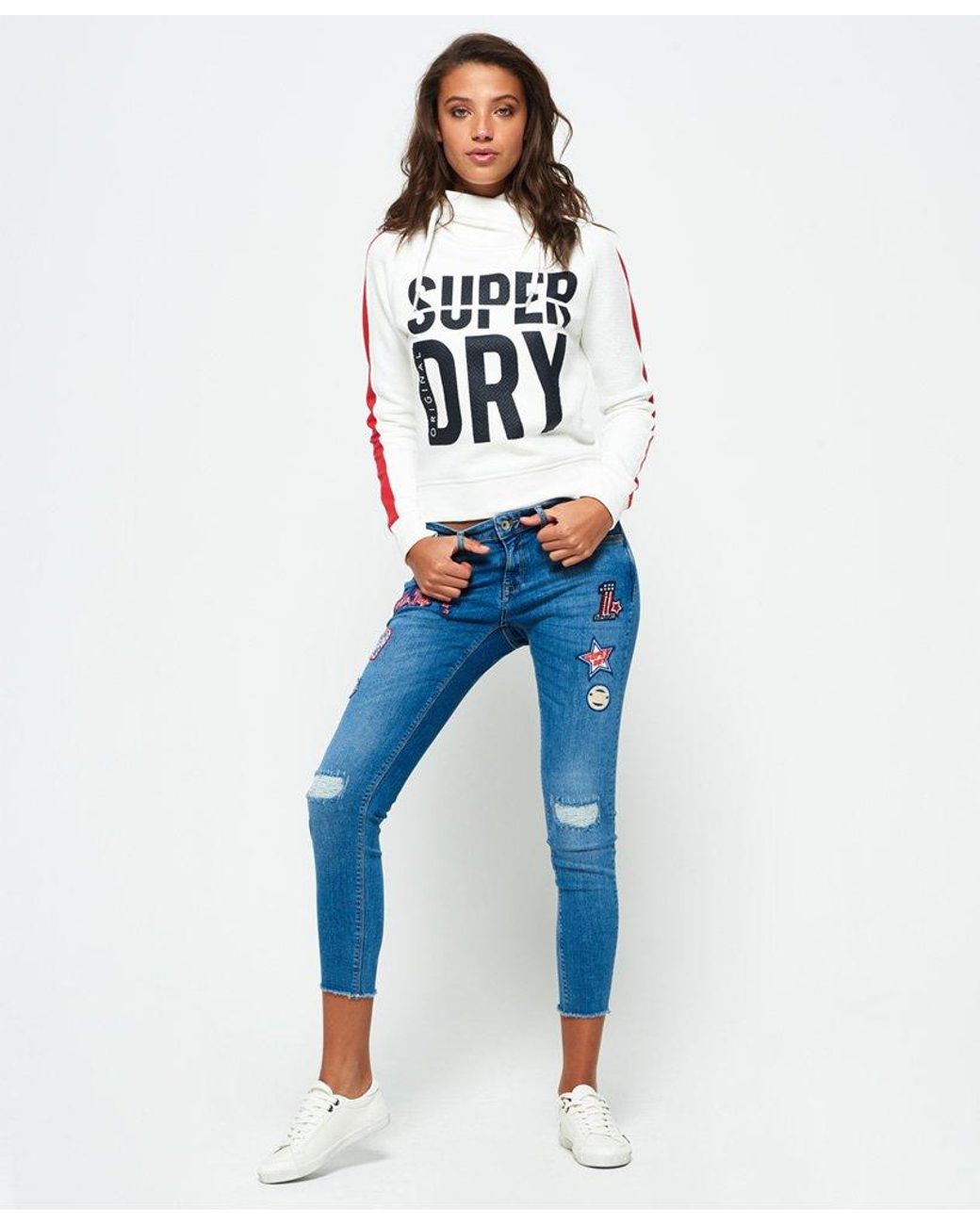 Superdry Cassie Skinny Jeans Blue | Lyst