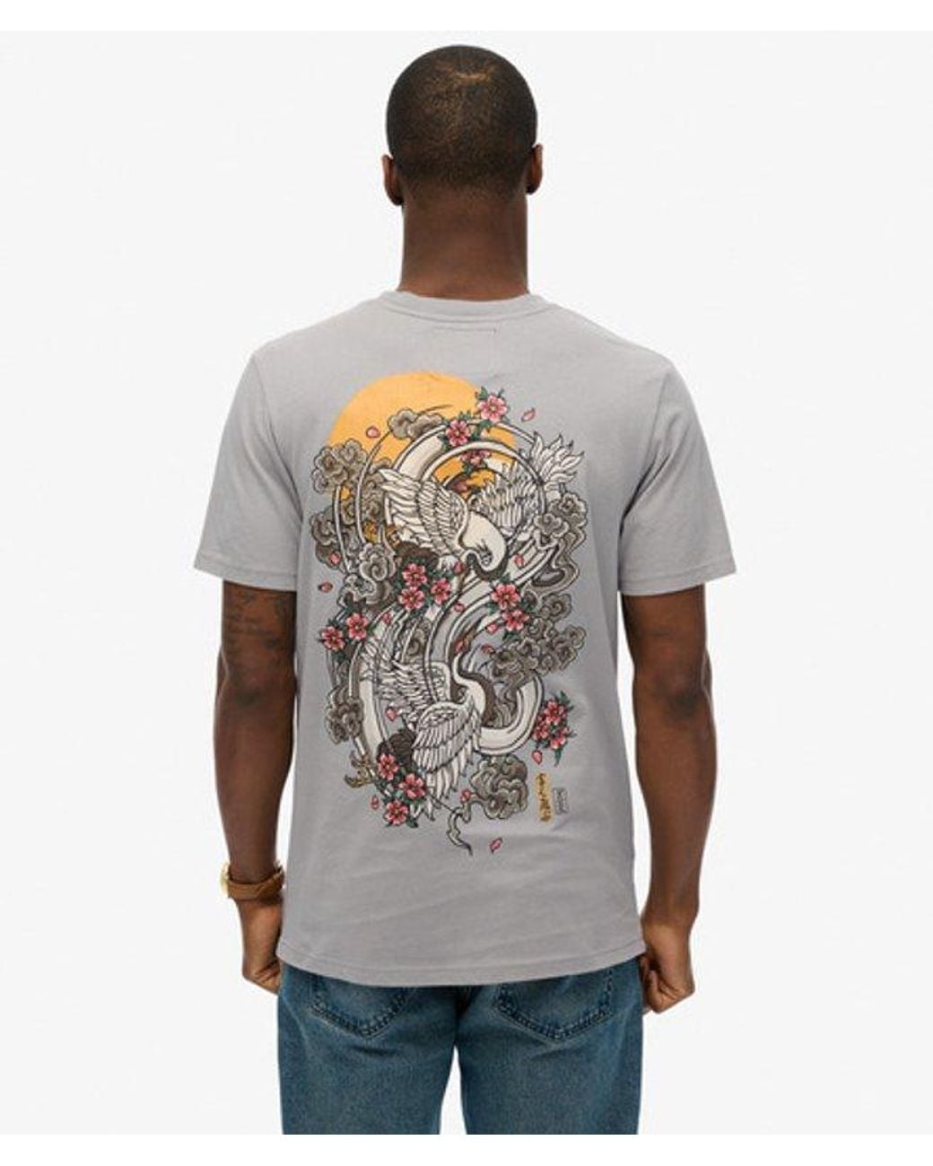 Superdry Blue & Co Vintage Logo Tokyo Relaxed T-shirt for men