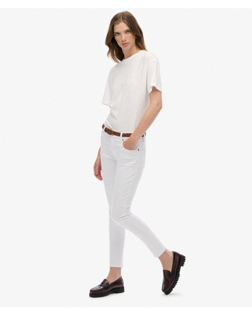 Superdry White & Co Mid Rise Skinny Jeans