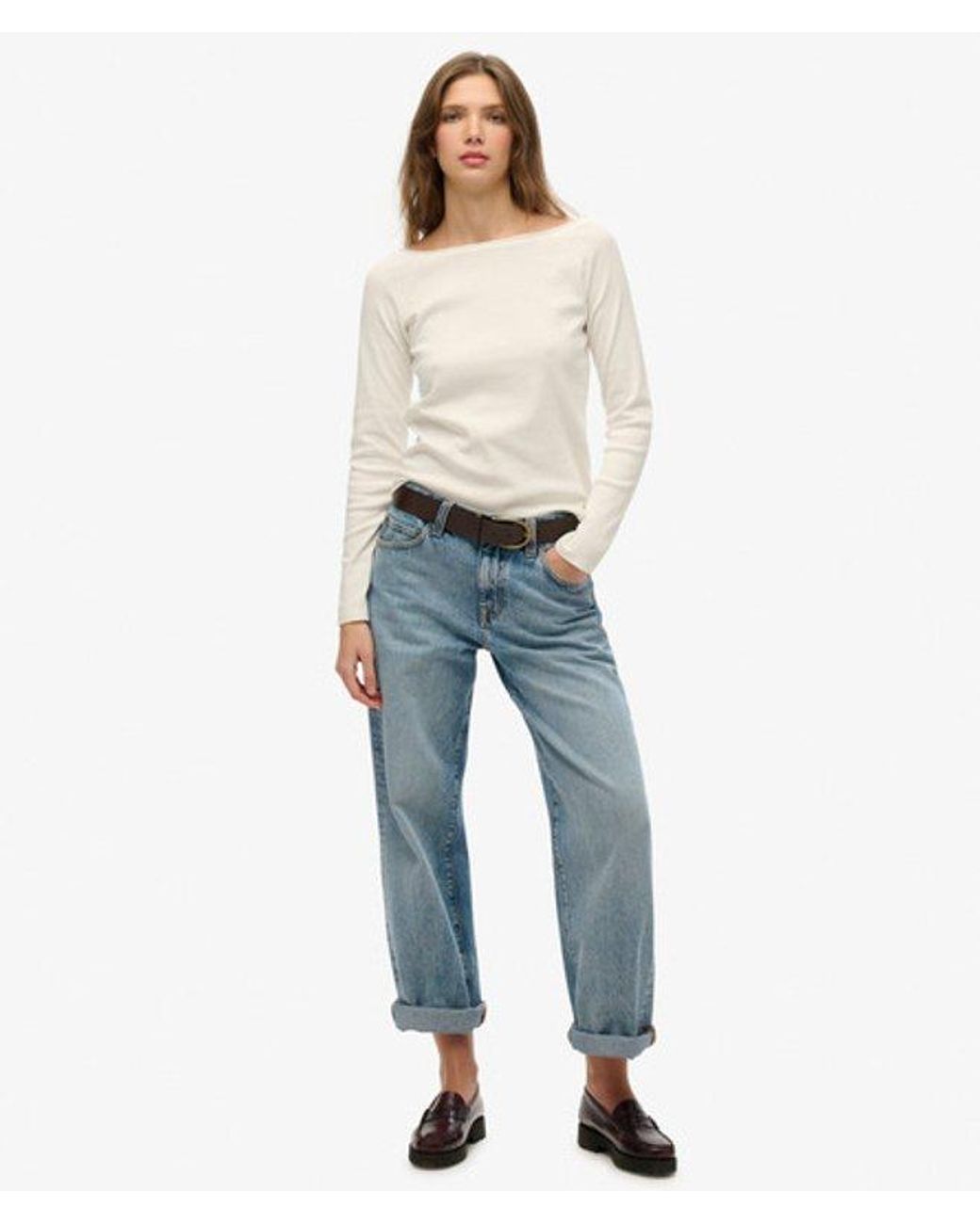 Superdry White & Co Bardot Off Shoulder Top