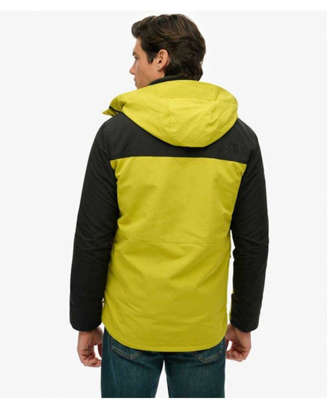 Superdry Yellow & Co Colour Block Windbreaker Jacket for men