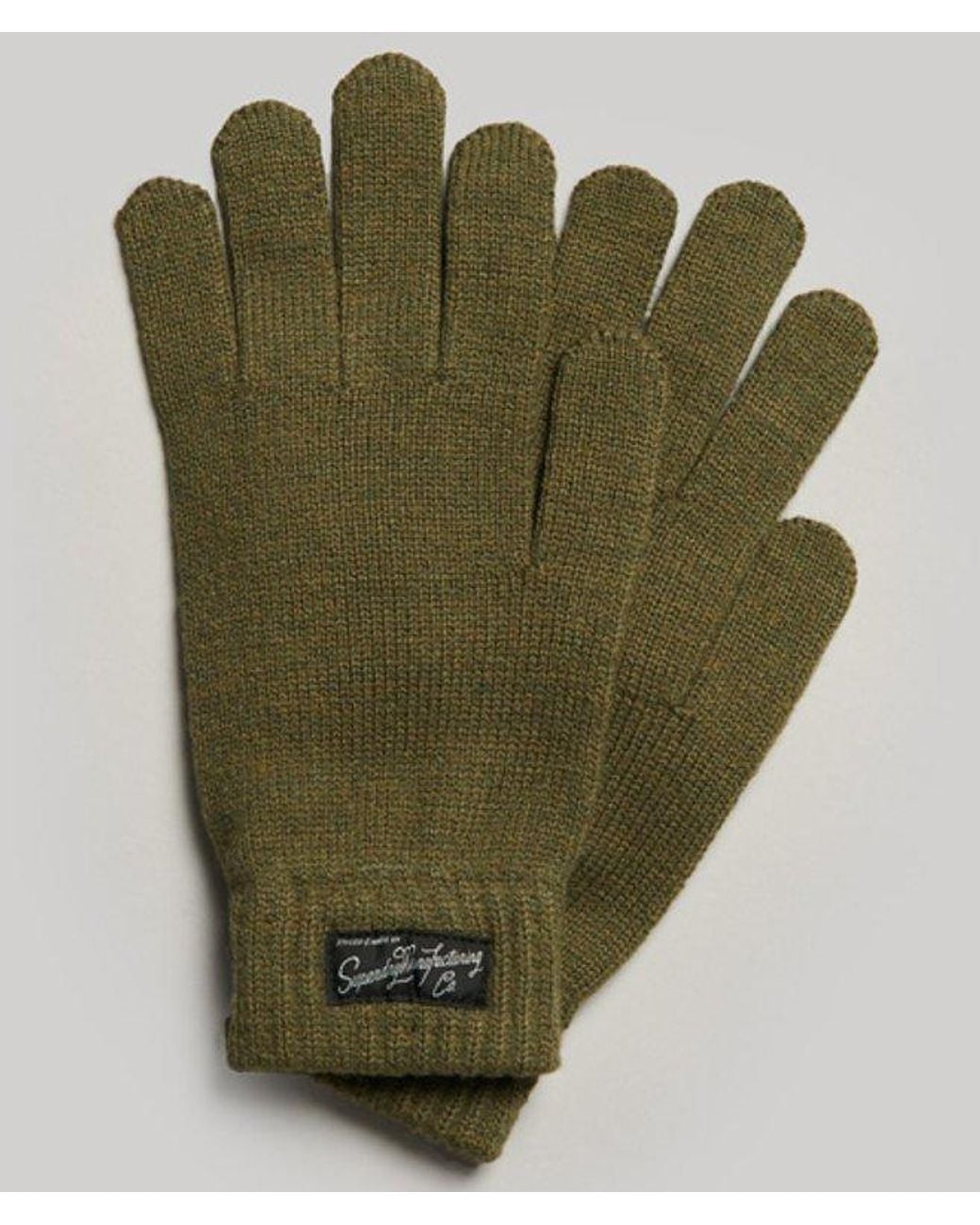 Superdry Green & Co Logo Patch Essential Gloves