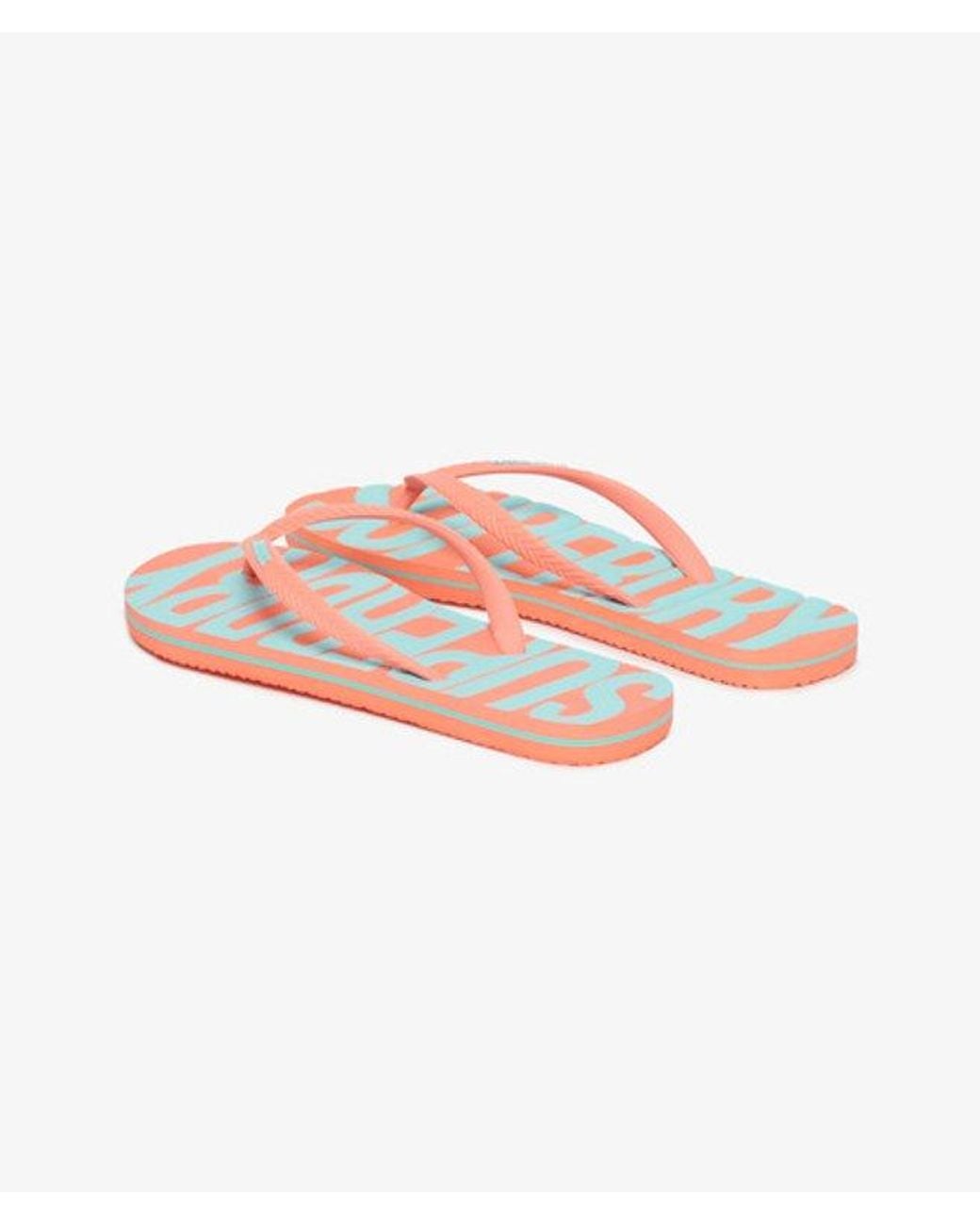 Superdry Pink & Co Vintage Flip Flops