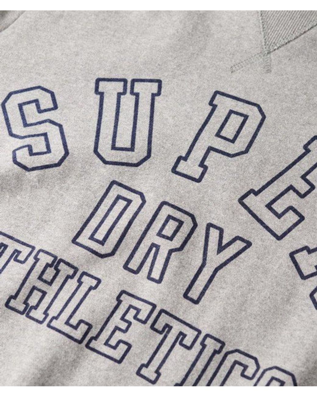 Superdry & Co Atheltic Sweatshirt Met Print in het Gray voor heren