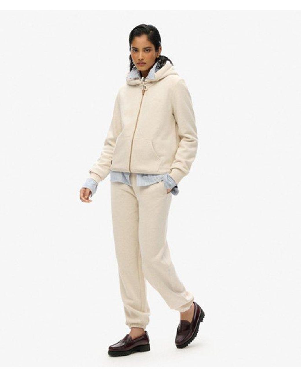 Superdry Natural & Co Essential Logo Half Brushed joggers