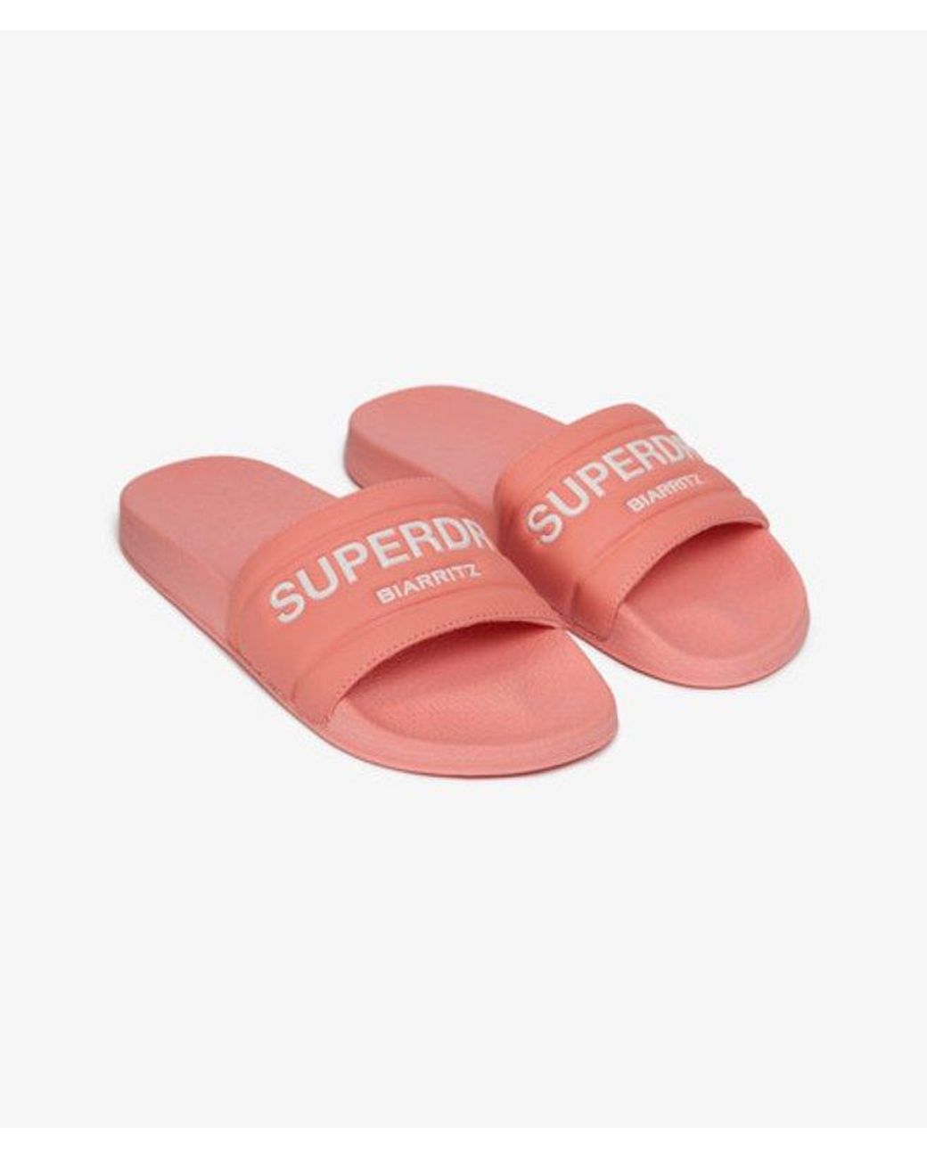 Superdry Pink & Co Destination Pool Sliders