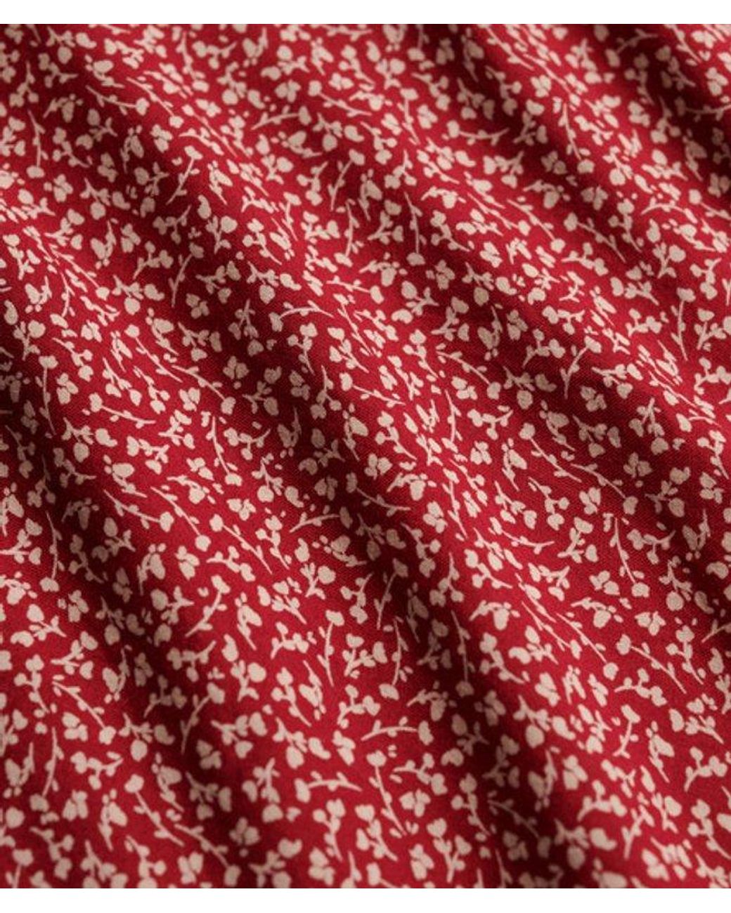 Superdry Red & Co Printed Cami Mini Dress