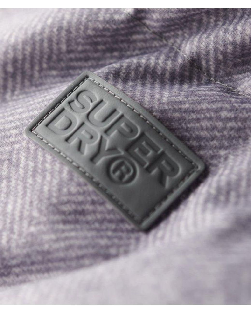 Superdry Gray & Co Tweed Long Puffer Coat