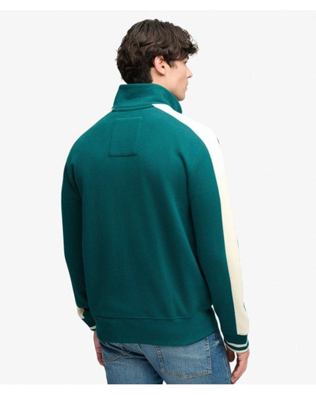 Superdry Green & Co Company Logo Track Top for men