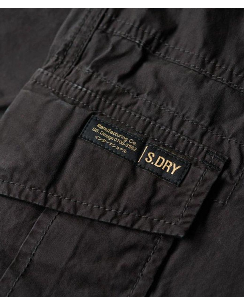 Superdry Black Low Rise Wide Leg Cargo Pants