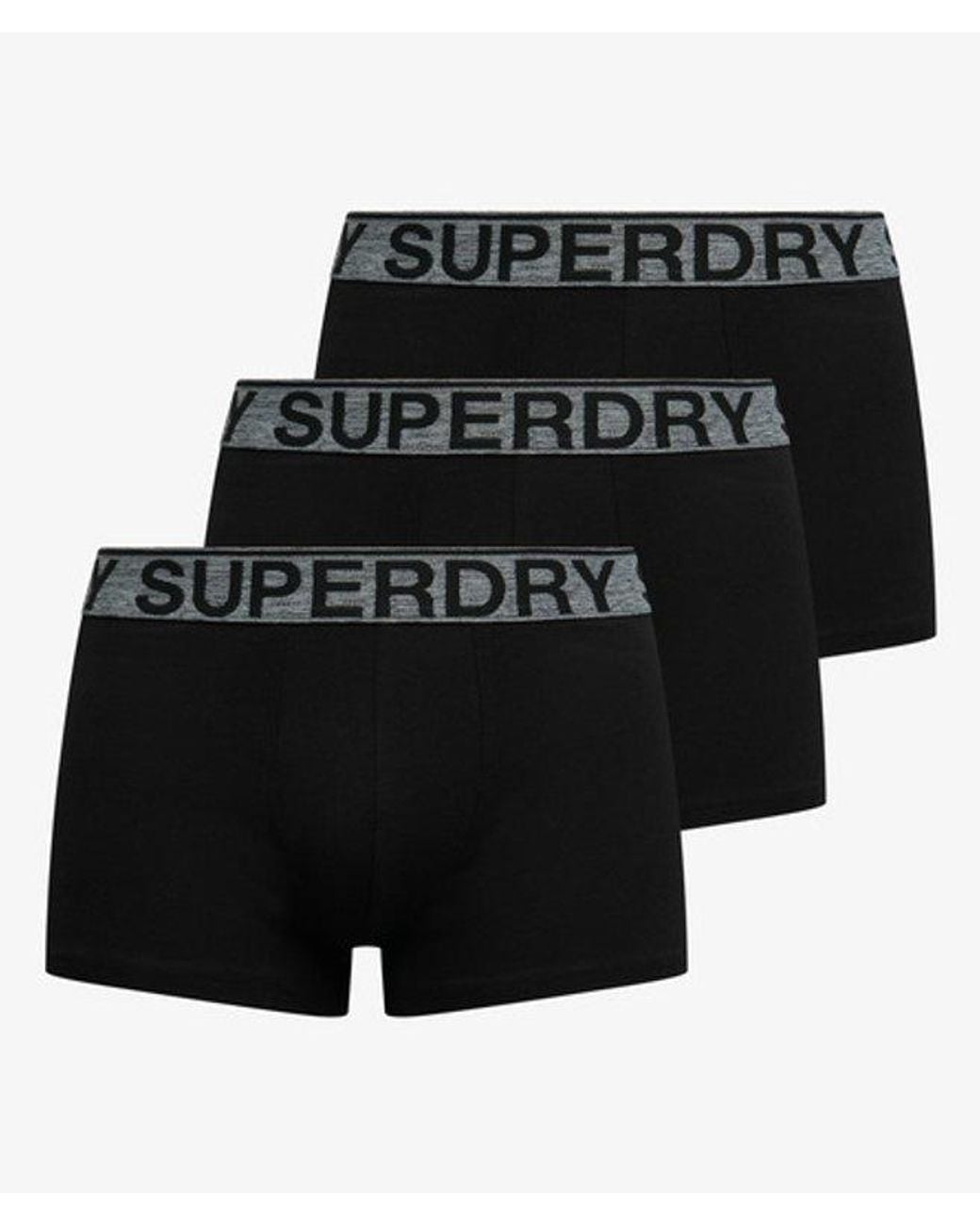 Superdry Black & Co Trunk Triple Pack for men