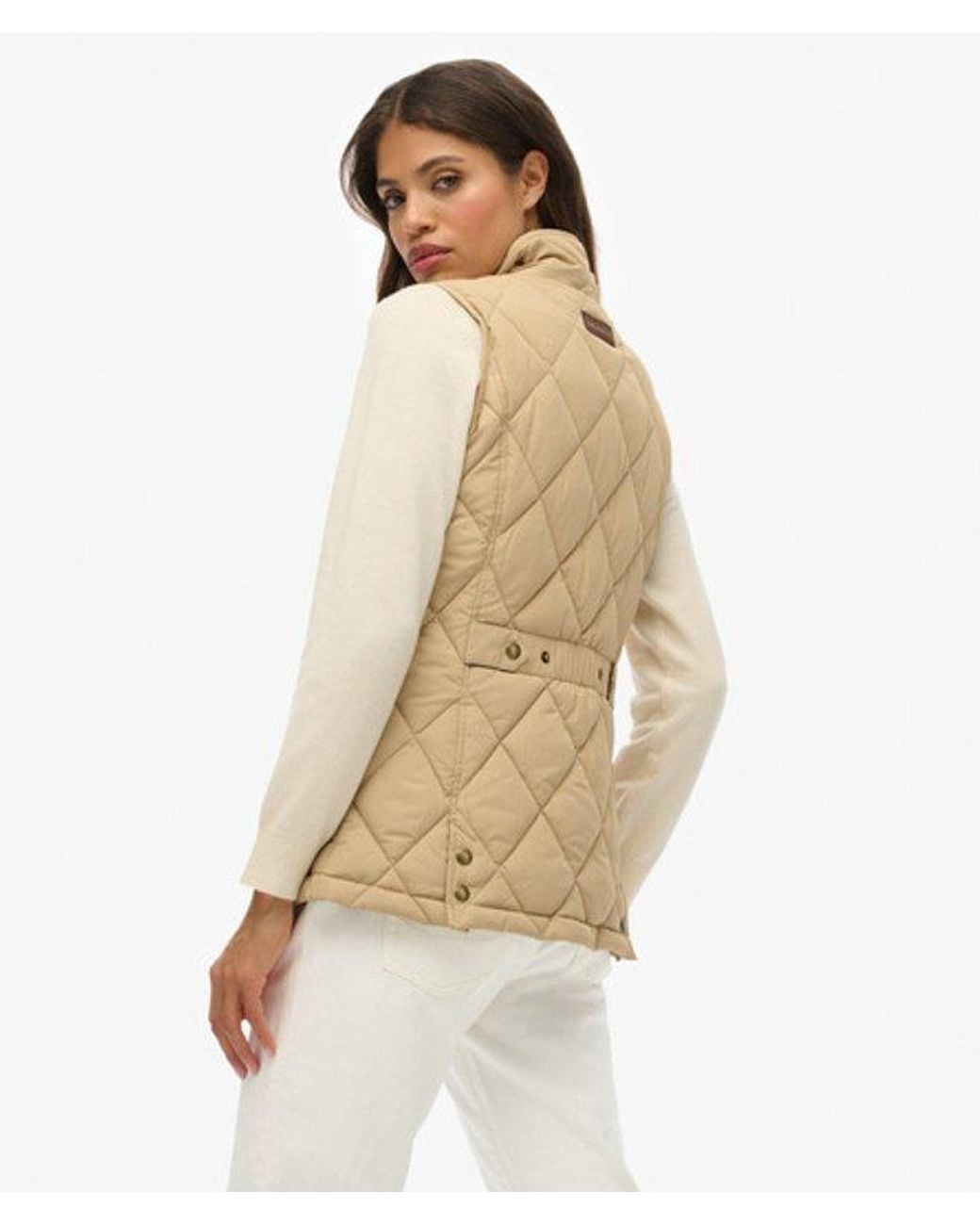 Superdry Natural & Co Cord Trimmed Liner Gilet