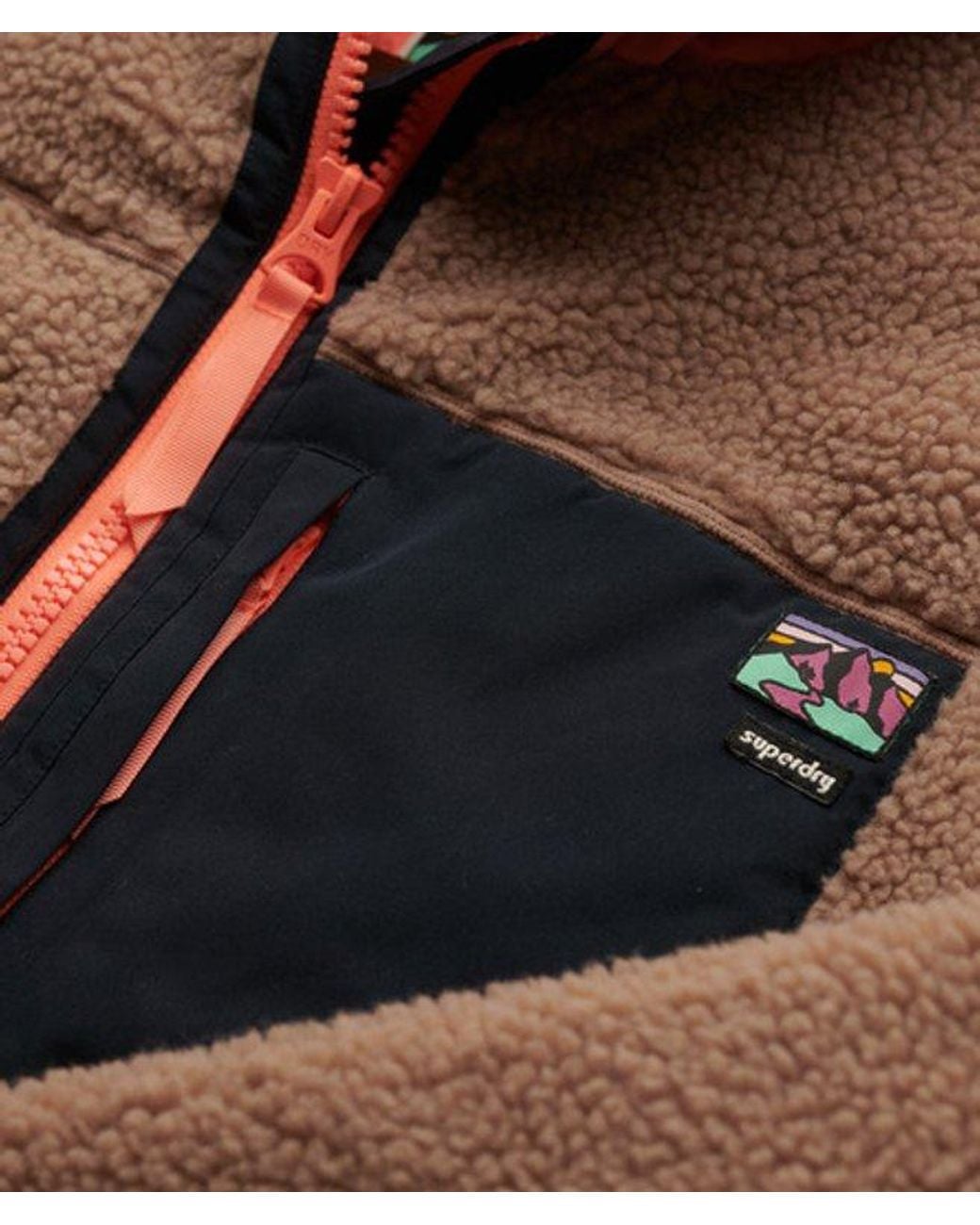 Superdry Natural & Co Vintage Sherpa Fleece Jacket