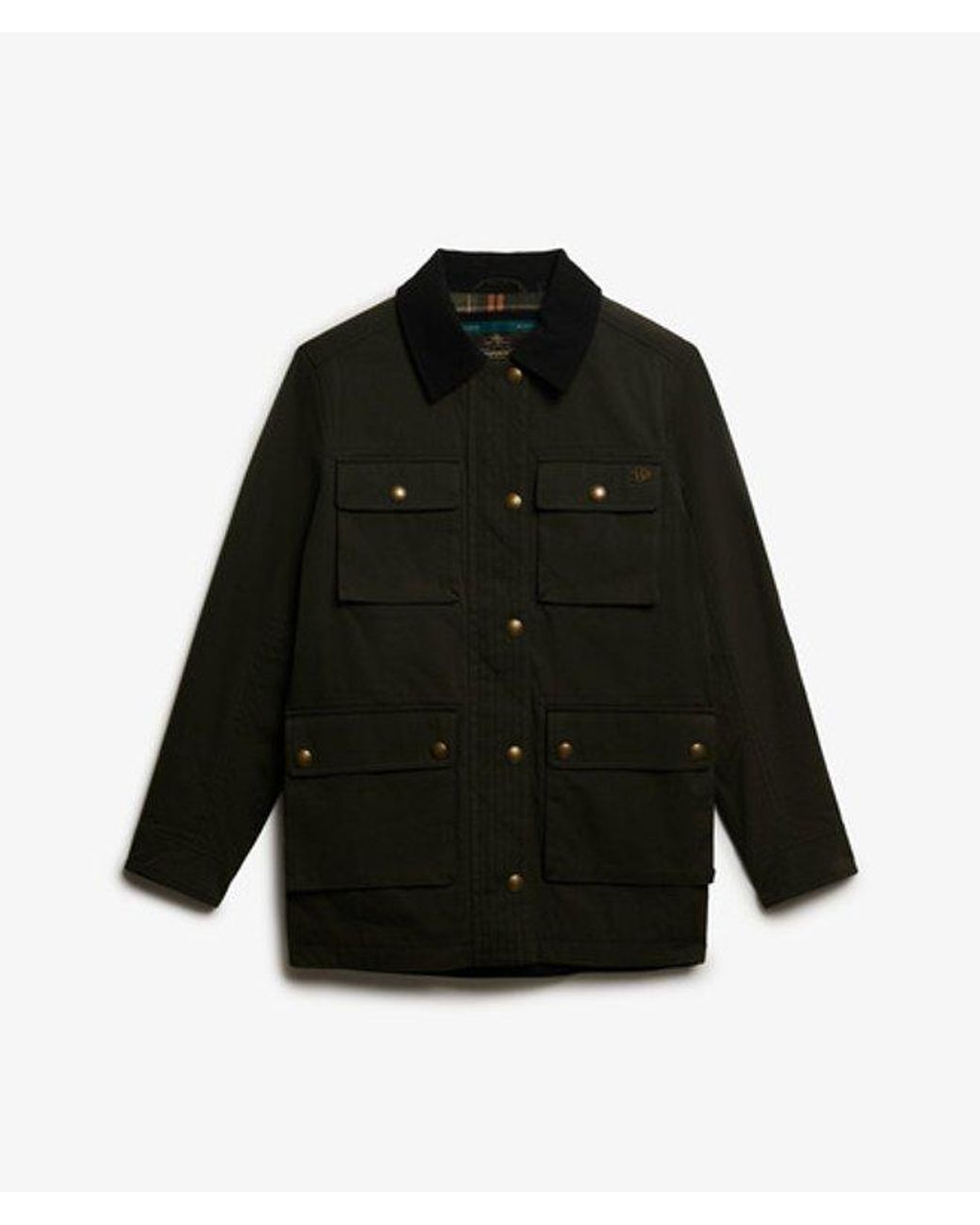 Superdry Waxjas in het Black