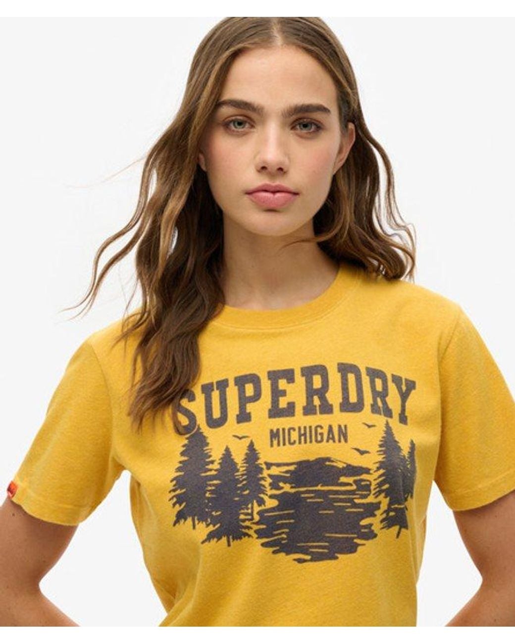 Superdry Yellow & Co Lo-fi Outdoor Mono Relaxed T-shirt