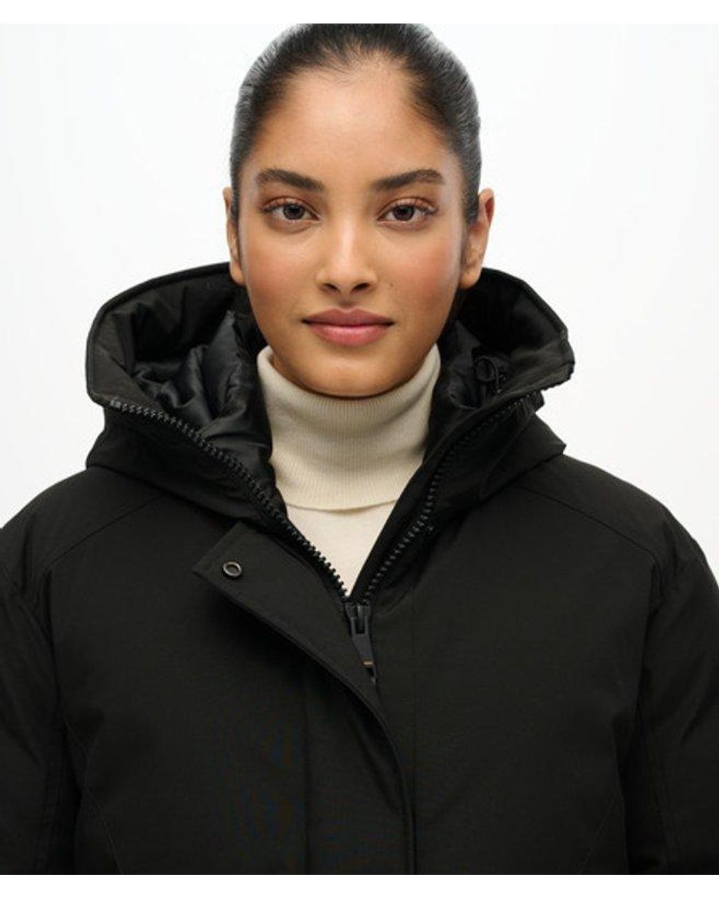 Superdry Black City Padded Parka Jacket