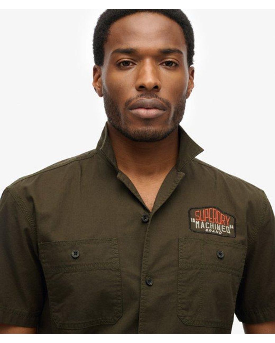 Superdry Green & Co Short Sleeve Mechanic Shirt for men