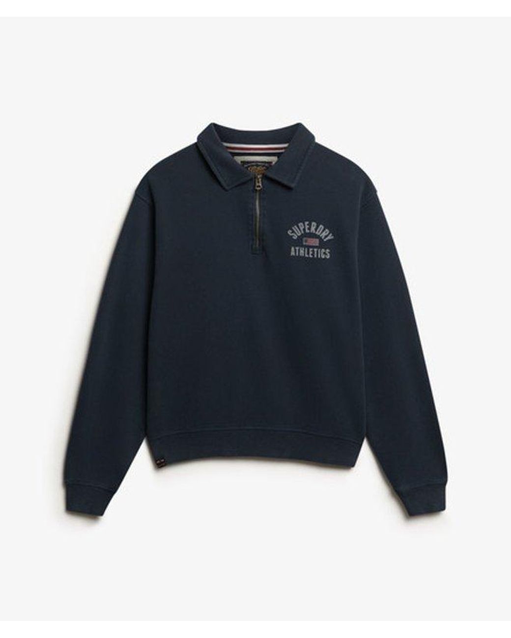Superdry Blue & Co Athletic Collared Half Zip Jumper