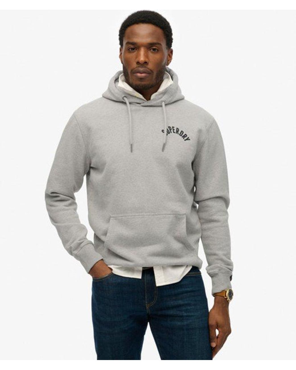 Superdry Gray & Co Athletic Essentials Hoodie for men