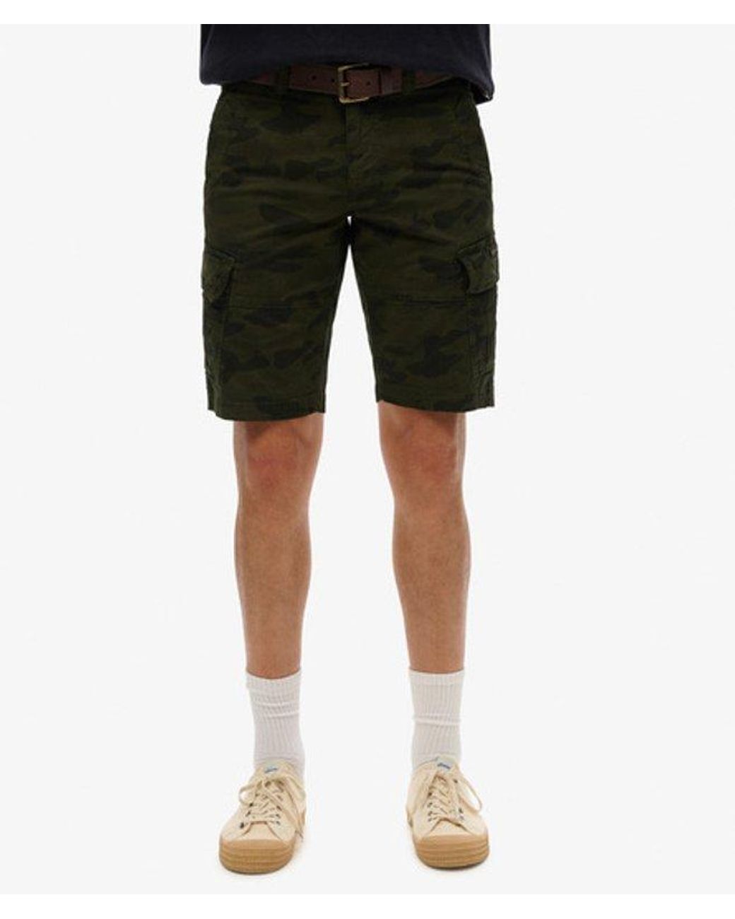 Superdry Black & Co Organic Cotton Core Cargo Shorts for men