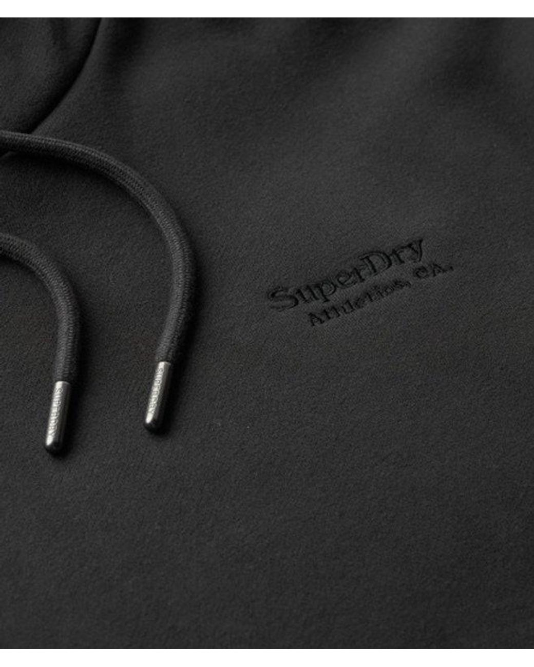 Superdry Black & Co Cotton Long Sleeve Essential Hoodie Dress