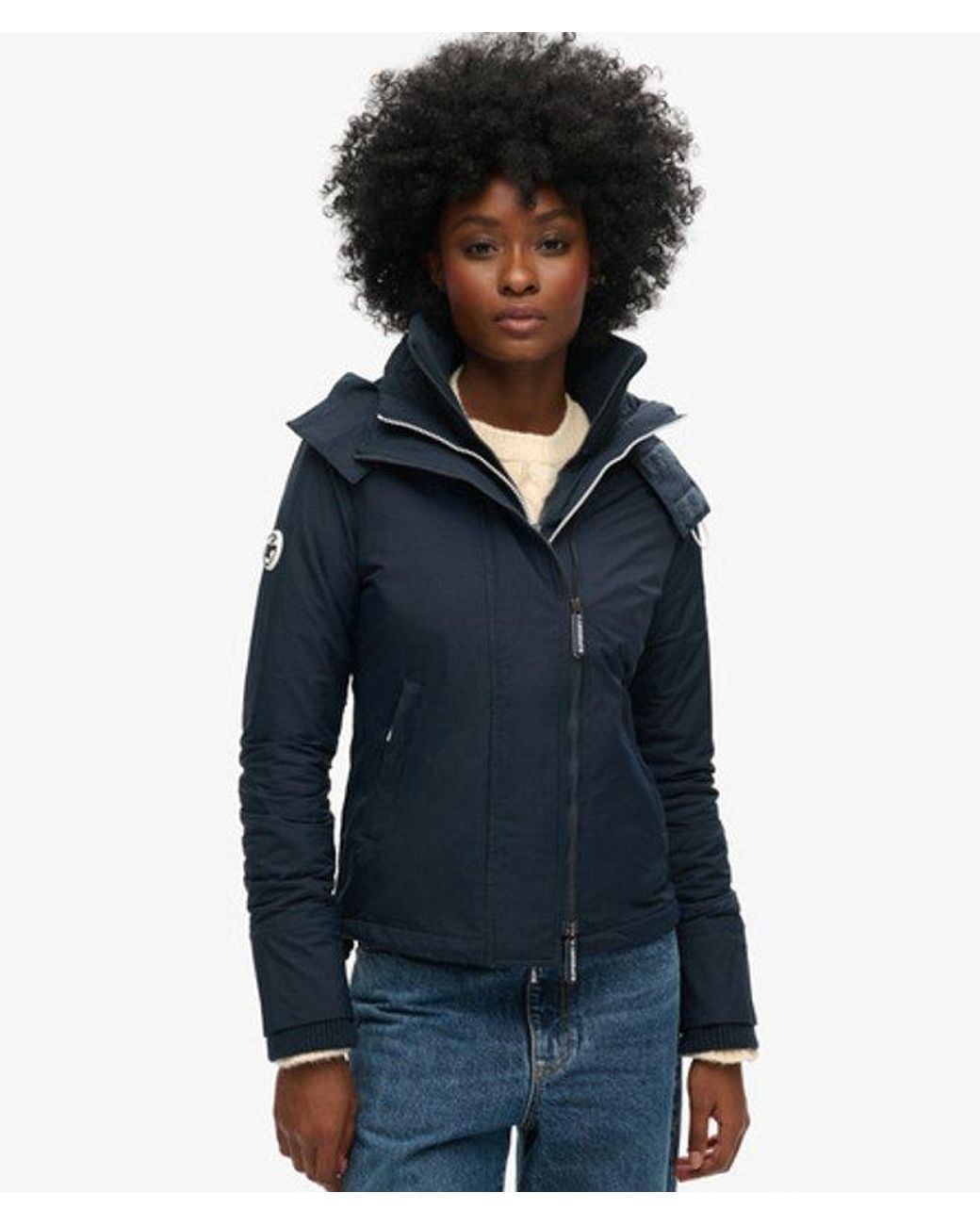 Superdry Blue & Co Pop Zip Hooded Arctic Sd-windcheater Jacket