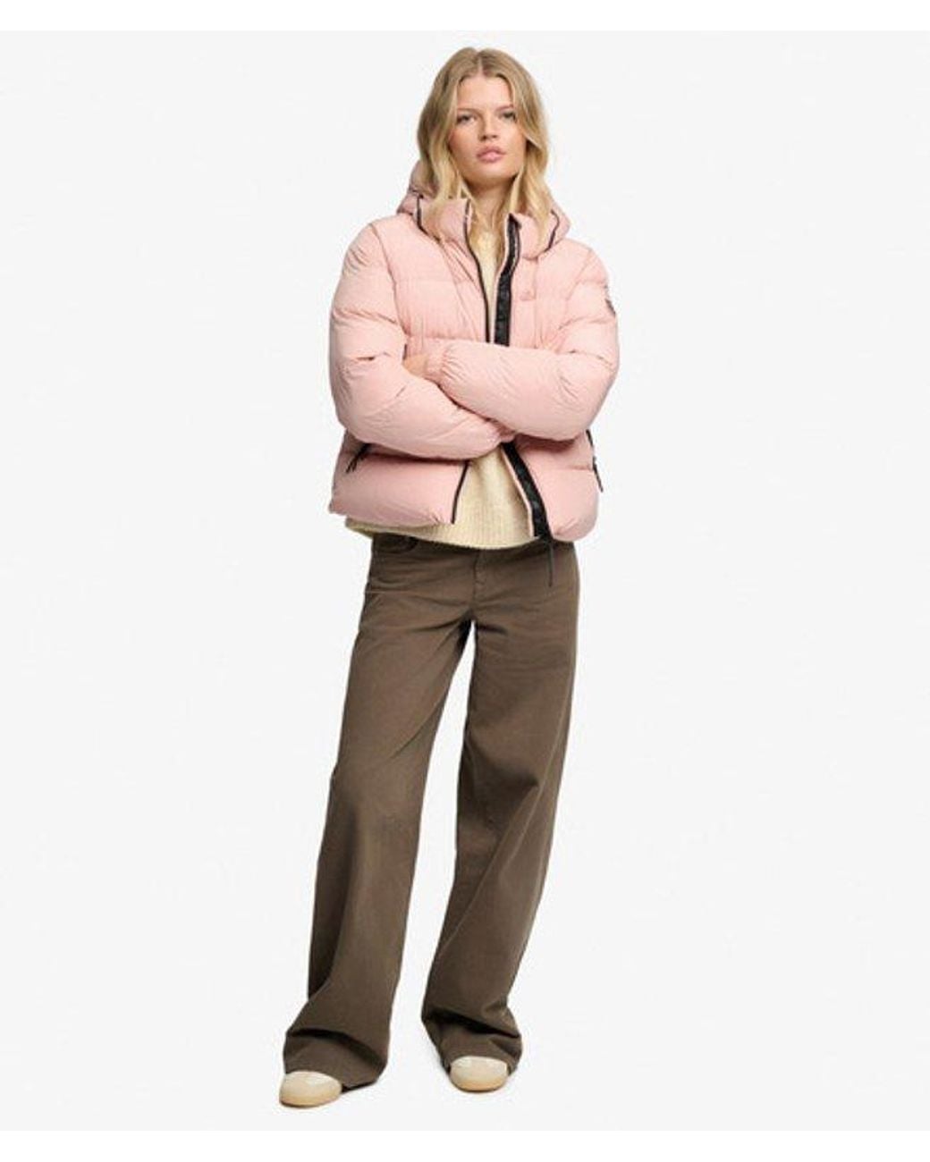 Superdry Natural & Co Hooded Sports Puffer Jacket