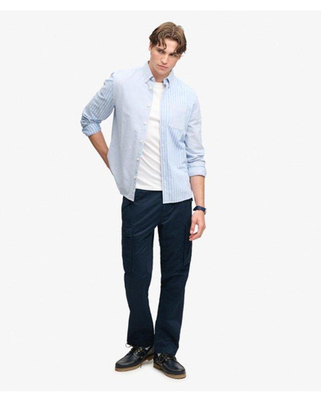Superdry Blue & Co Slim Taper Cargo Pants for men