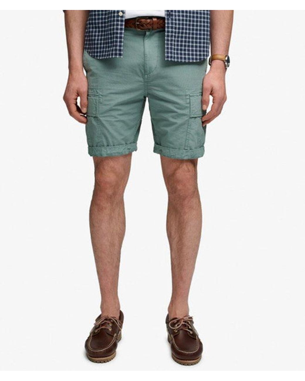Superdry Blue & Co Ripstop Light Cargo Shorts for men