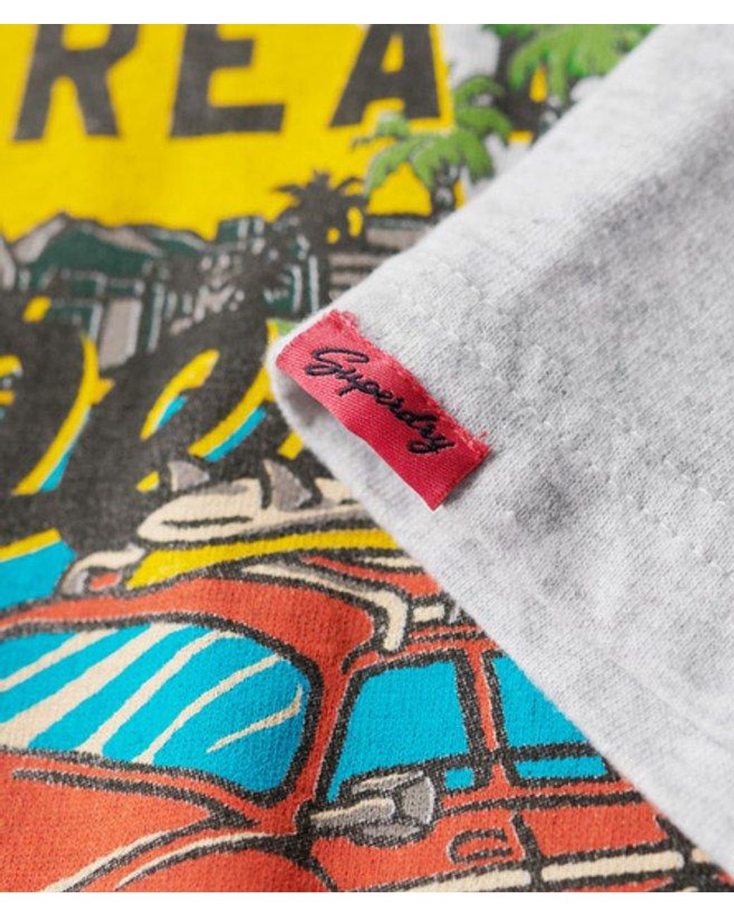 Superdry Gray La Graphic Relaxed Tee