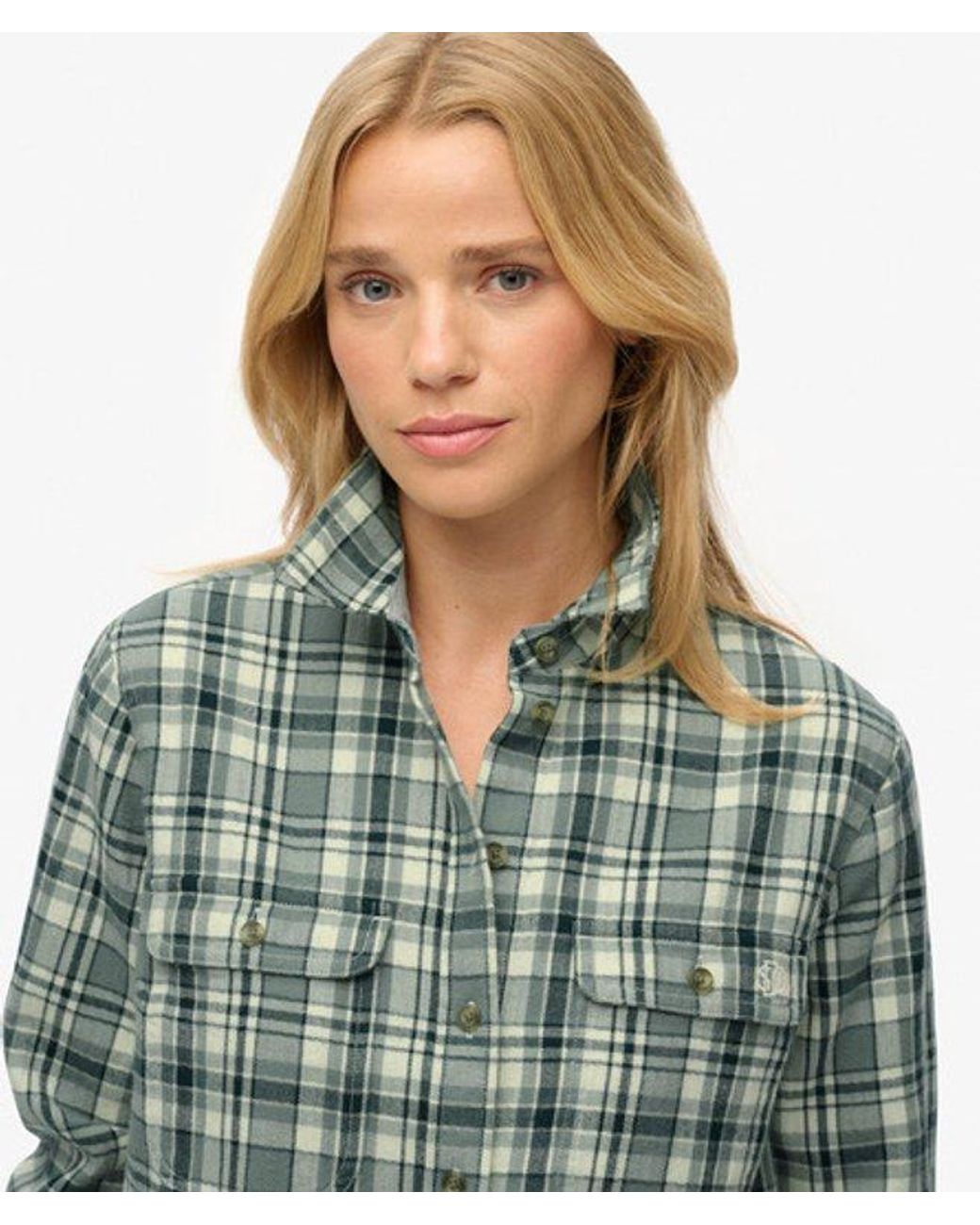 Superdry Green & Co Lumberjack Check Flannel Shirt