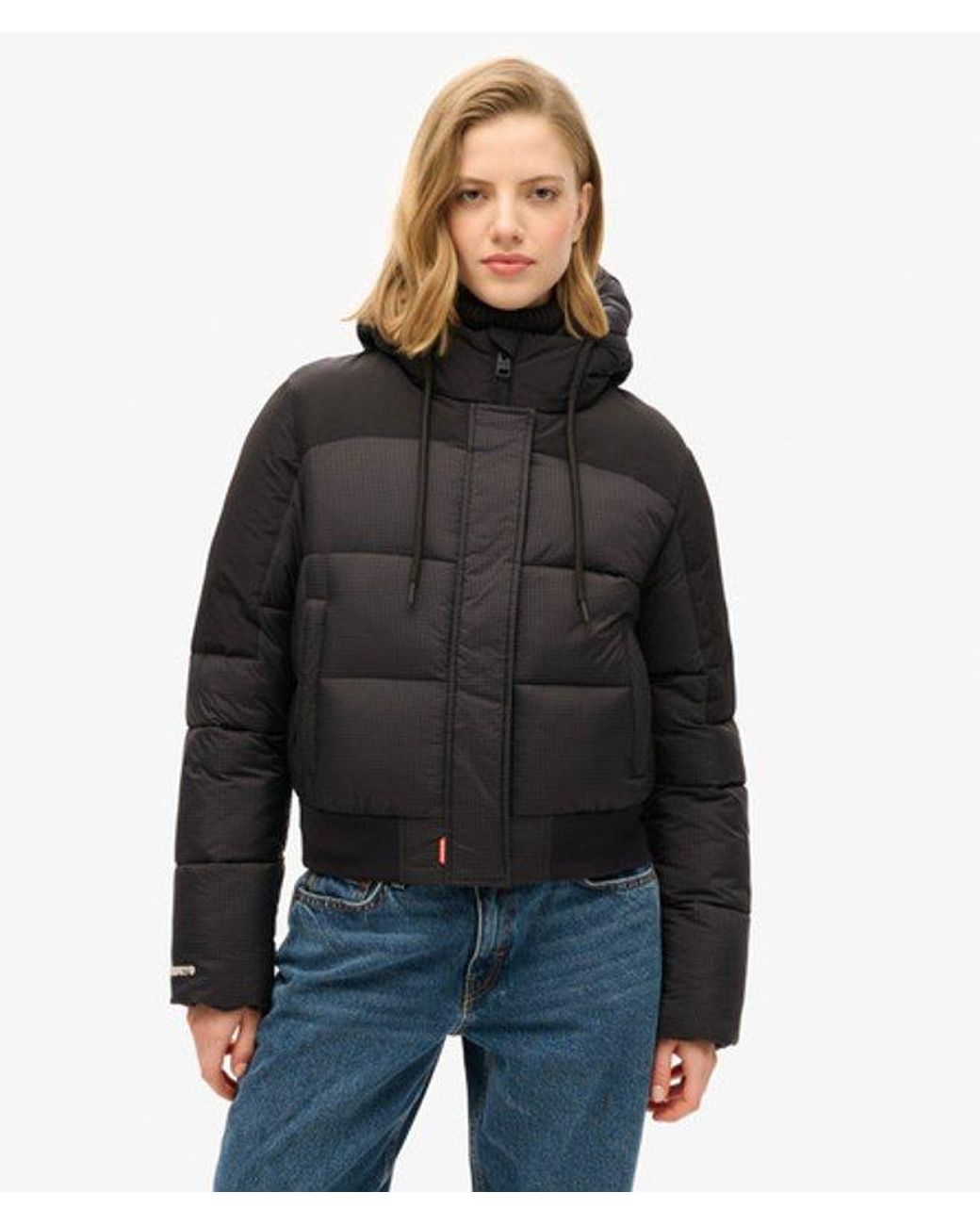 Superdry Black & Co Ripstop Padded Bomber Jacket