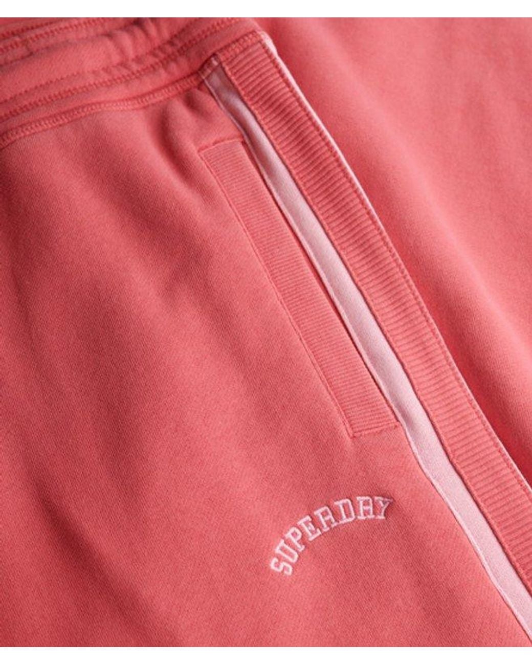 Superdry Red & Co Athletic Essentials Logo Straight joggers