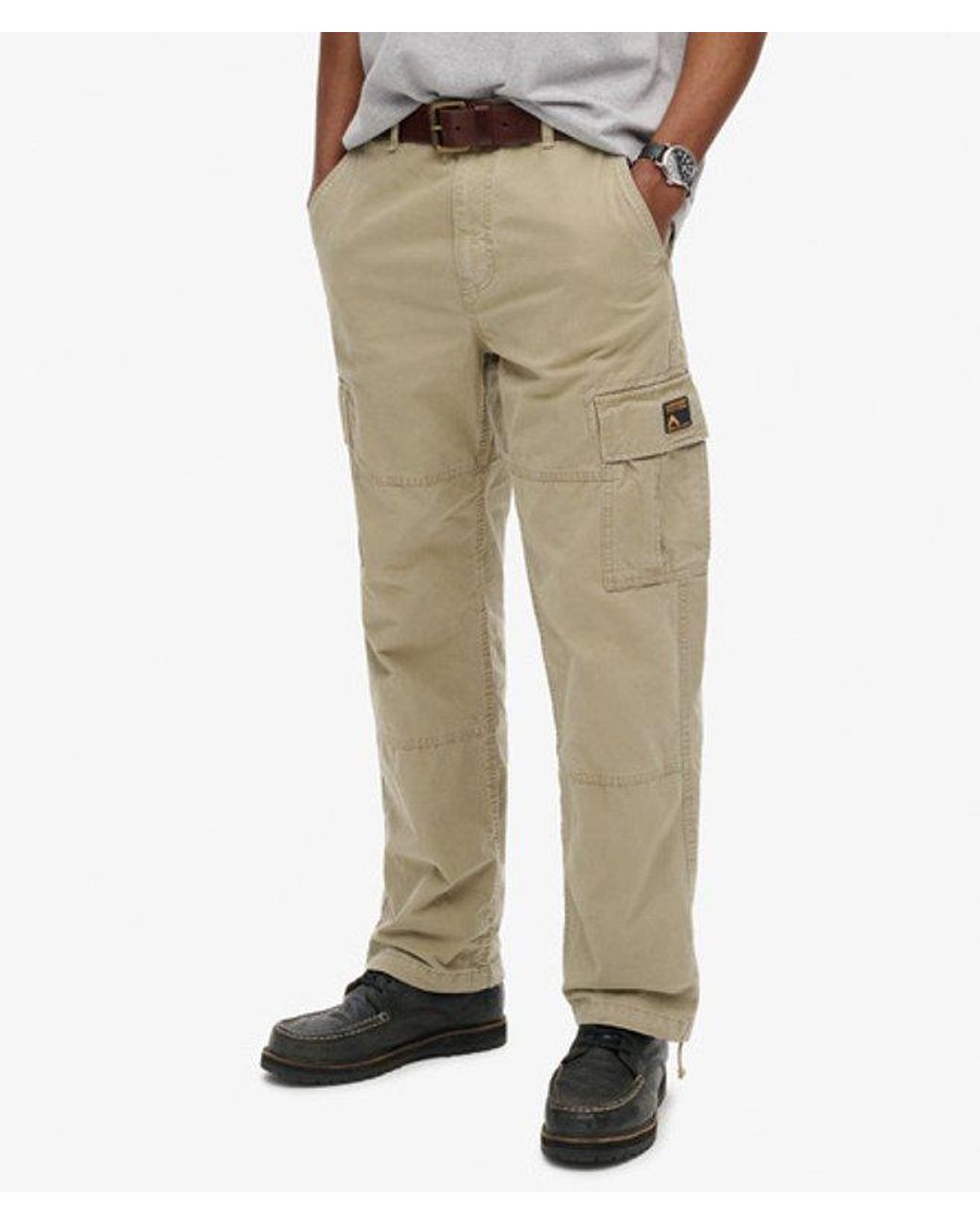 Superdry Natural & Co Organic Cotton baggy Cargo Pants for men