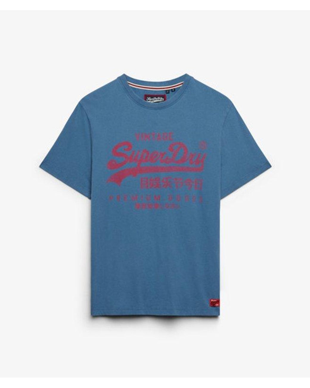 Superdry Blue & Co Vintage Logo Classic T-shirt for men