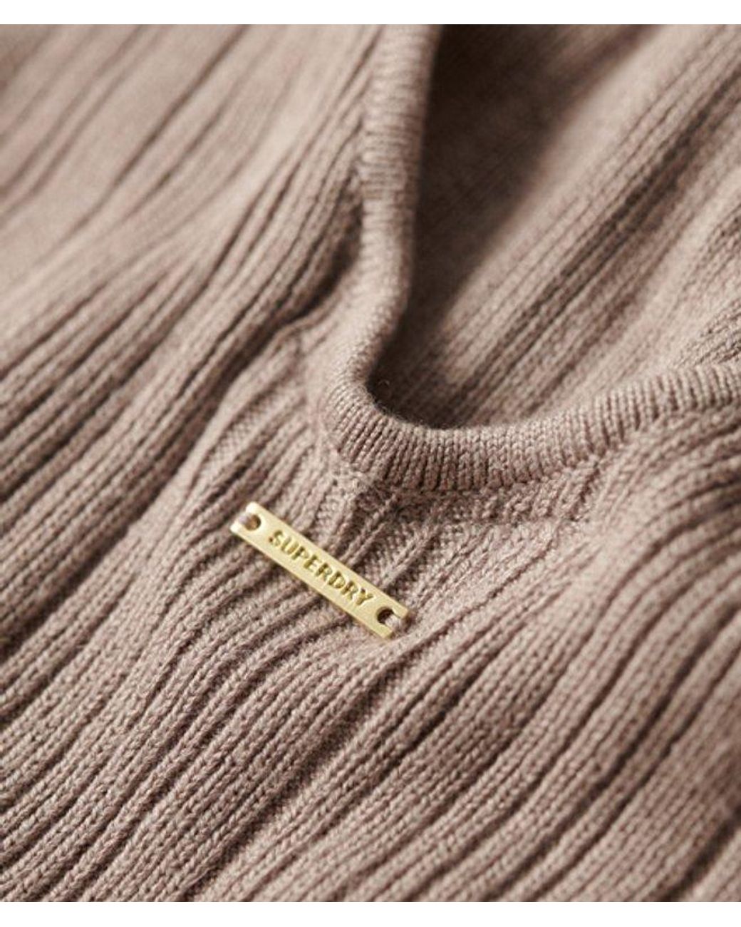 Superdry Brown & Co Backless Bodycon Mini Dress