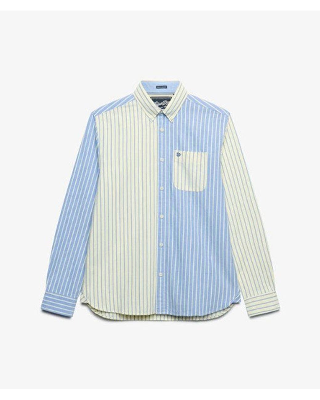 Superdry White & Co Mix Match Oxford Long Sleeve Shirt for men