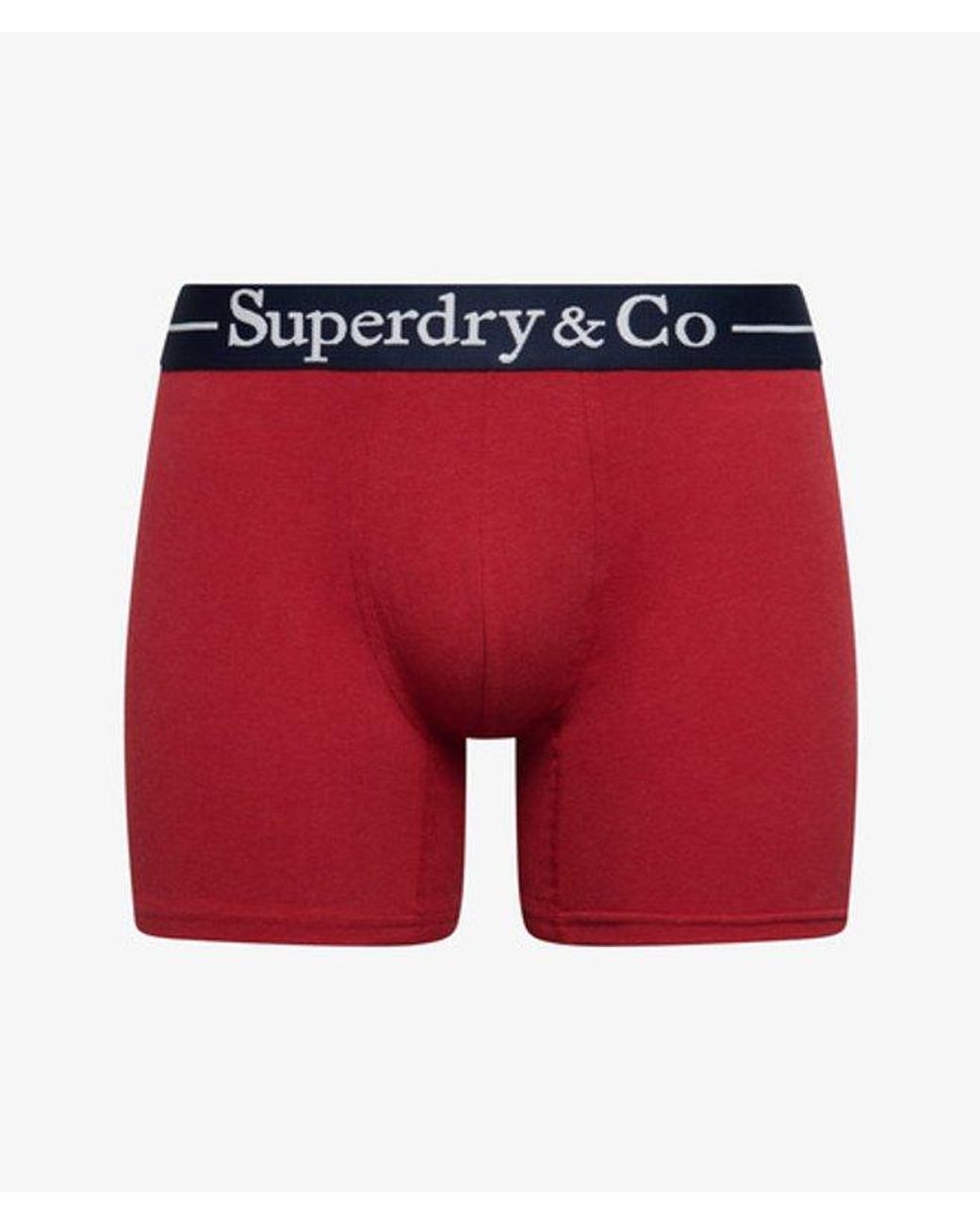Superdry Red & Co Boxer Triple Pack for men