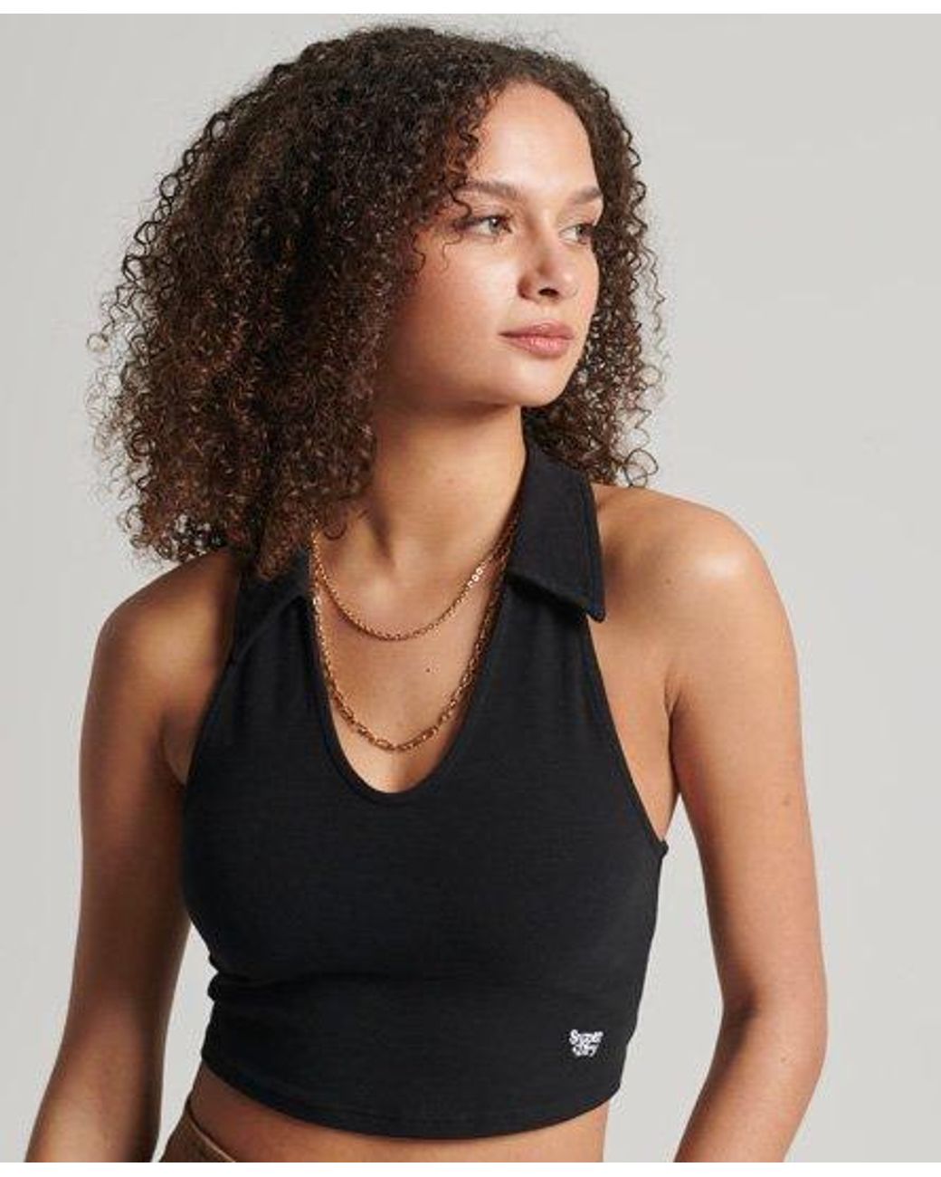 Superdry Denim Vintage Collared Crop 