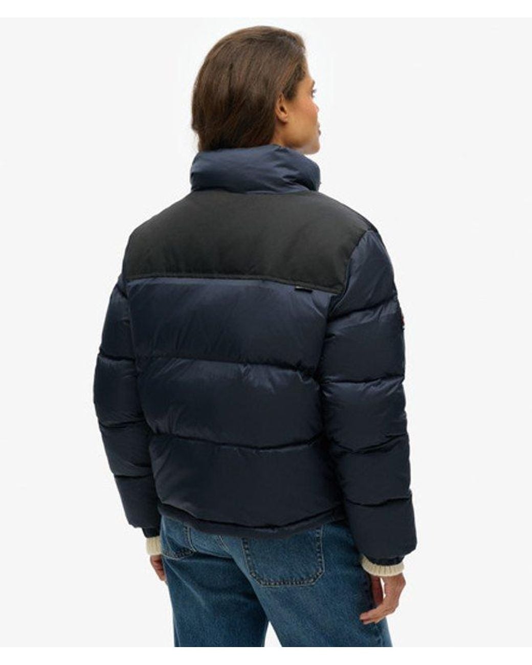 Superdry Blue Sportstyle Code Puffer Jacket