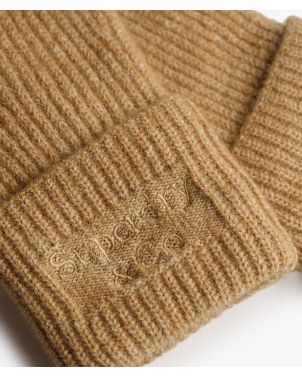 Superdry Natural & Co Heritage Rib Knit Gloves