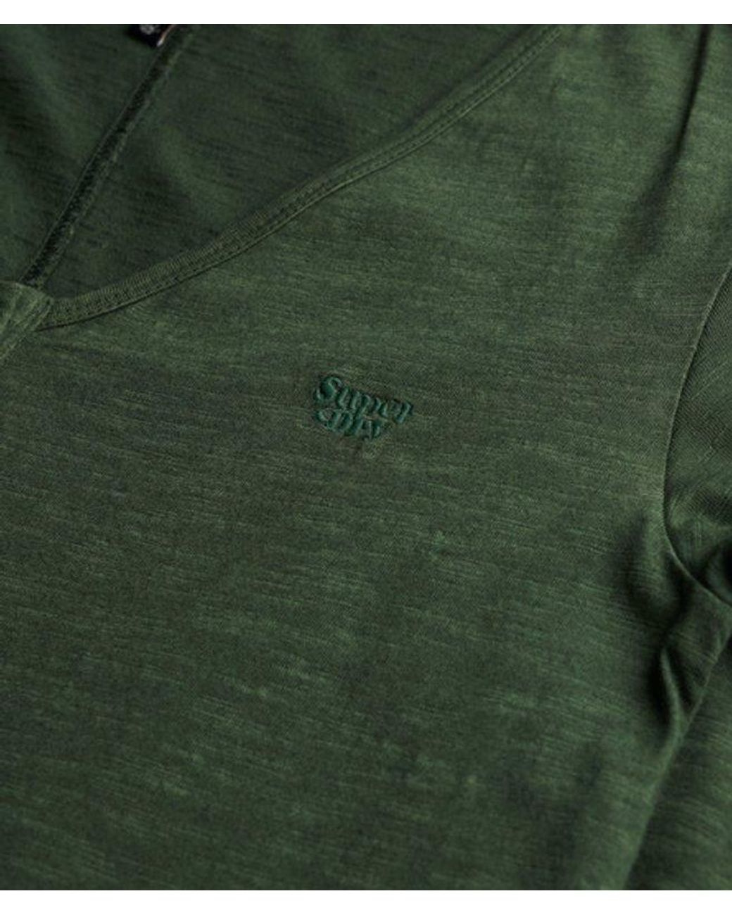 Superdry Green & Co Short Sleeve Button Through Jersey Midi Dress
