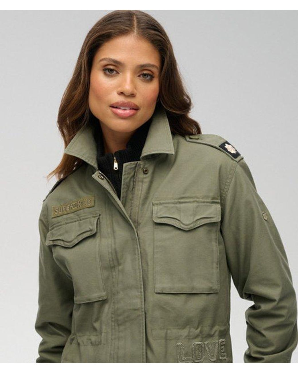 Superdry Green & Co Embellished Field Jacket