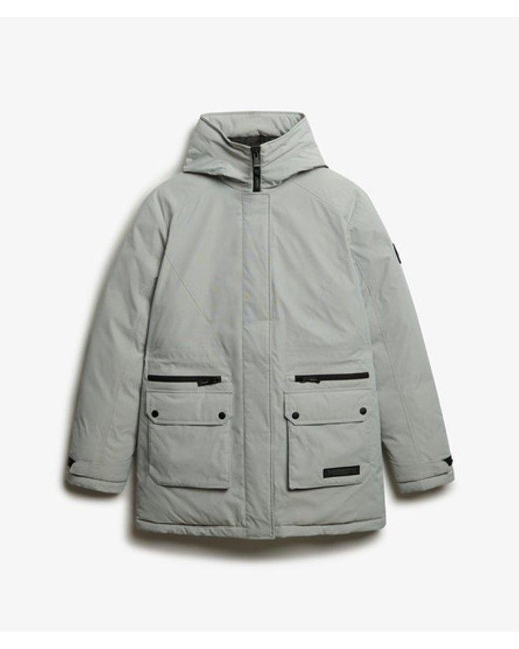 Superdry Gray City Padded Parka Jacket